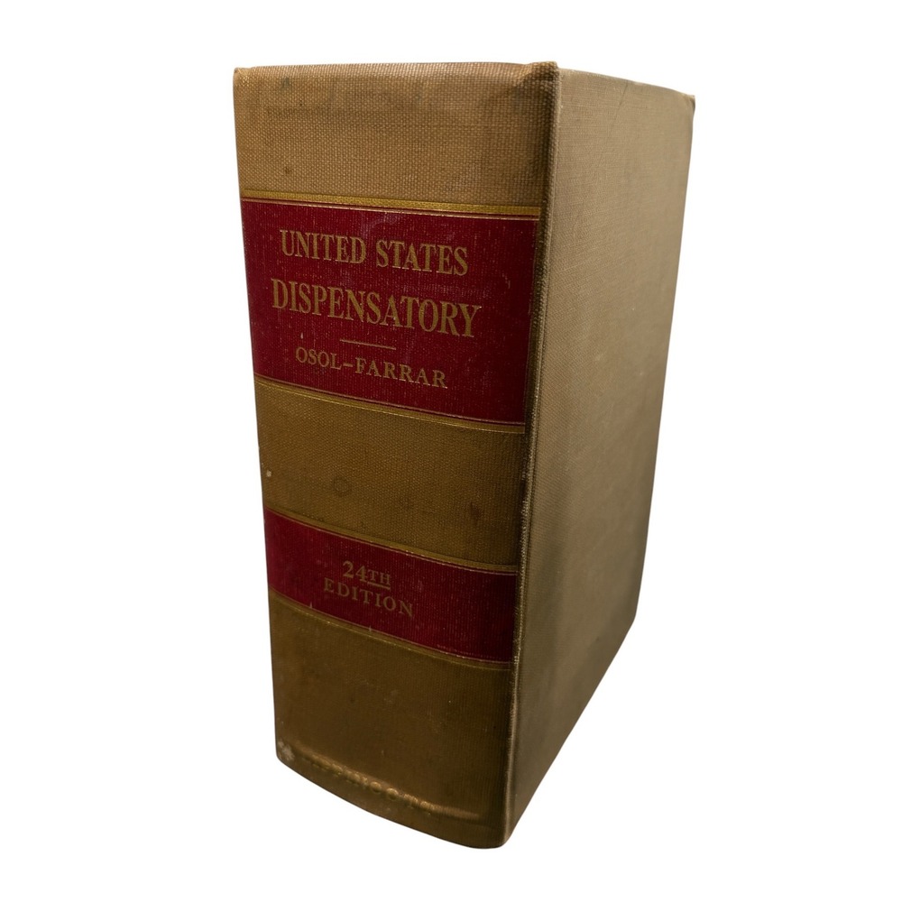 United States Dispensary 24th Edition Book 1947 Medical Pharmacology Reference